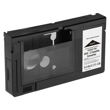 VHS-C Adaptador de Cassetes De VHS-C, SVHS Filmadoras JVC Panasonic RCA Motorizado VHS Adaptador de Cassete Não Para de 8Mm/Minidv/Hi8 Preto