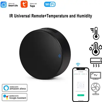 Trabalho Com Alexa Inicial do Google de controle Remoto Ir Tuya/smart App Vida Wifi, Sensor de Temperatura E Umidade 3 In1 Universal