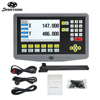 YH800-2 Multilíngue 2 Eixo de torneamento LCD DRO display Digital Display AC90V-260V TTL Para o Sino Easson Racional Escalas Lineares