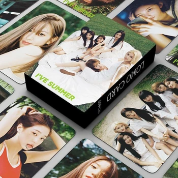 55Pcs/Set IVE VERÃO Postais Novo Álbum de Alta Qualidade Lomo Cartões HD de Impressão de Fotos de Cartões de Fãs Presentes