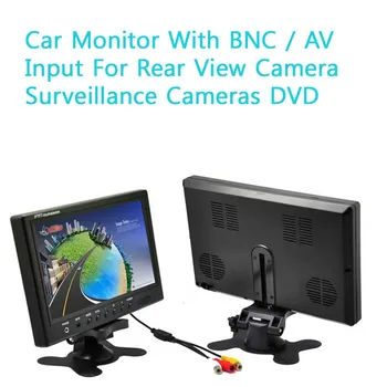 Digital TFT LCD Full HD de 9 polegadas Carro Monitor de Backup Câmera Traseira de Duas Vias AV Inversa Prioridade Carro de Exibição do Monitor de