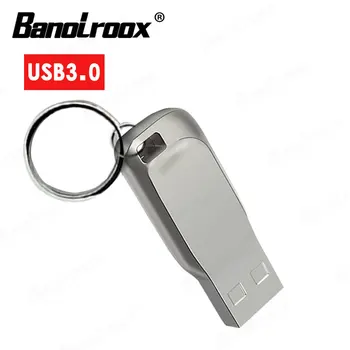 Metal 3.0 Flash Drive USB de 32GB e 64 GB, 128 GB 256 GB Pen Drive de 16GB do Flash do USB Stick Pendrive de Alta Velocidade 10-50MB/s Pendrive