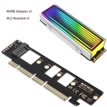M2 NVME Placa SSD PCIe Cartão M. de Chave 2 M PCI Express 4.0 X4 Placa de Alumínio com Dissipador de calor