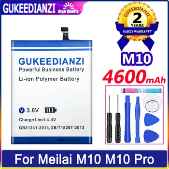 Bateria 4600mAh o Grande Capacidade Telefone Móvel Bateria de Substituição Para Meilai M10 Pro M10Pro Bateria de Alta Qualidade
