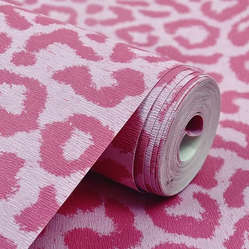 Moderno Pink Leopard papel de Parede Quarto Sala de estar de plano de Fundo de Parede Loja de Roupas, o papel de Parede do Tema da Decoração do Hotel do artigo Etiqueta da Arte do