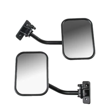 Portas Fora Espelhos Para Jeep Wrangler Tj, Jk, Lj Liberação Rápida Espelhos Laterais Preto 2Pack