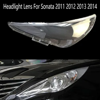 Esquerdo Farol Lente da Cabeça de Luz da Tampa da Lâmpada do Carro Dianteiro Luz de Shell para Hyundai Sonata 2011 2012 2013 2014