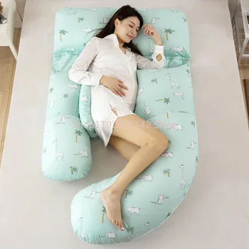 Mulheres A Gravidez Travesseiro De Corpo Longo E Travesseiros De Pescoço Bonito De Refrigeração Cervical Perna Travesseiro Cunha Donut De Cama E Travesseiros De Maternidade