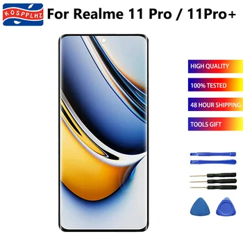 Para REALME 11 PRO Display LCD + Touch Screen de Substituição do conjunto De Realme 11 Pro+ / Realme 11 Pro Plus RMX3771 Display LCD