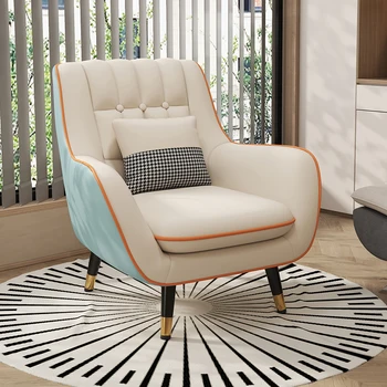 Designer moderno Cadeira de Sala de estar Preguiçoso Único Varanda Cadeiras Ergonômicas Quarto Recliner Silla Nordica Salão de Móveis de SQCYH