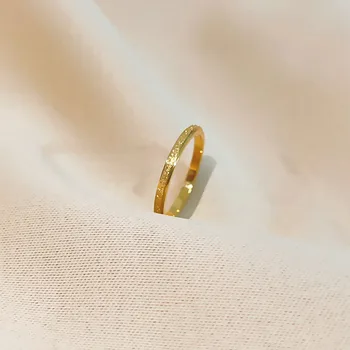 Novo e Charmoso de Aço Inoxidável Banhado a Ouro Requintado Venda Quente de Luxo Anéis para as Mulheres Jóia de Presentes para Meninas