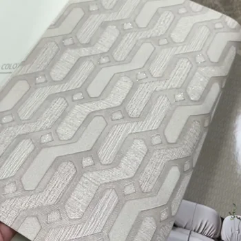 3D Geométrica da Curva Padrão de Onda Faixa de papel de Parede de PVC Impermeável Sala de estar, Quarto, Sofá-TV na Parede do Fundo do Rolo de Papel Abstrato