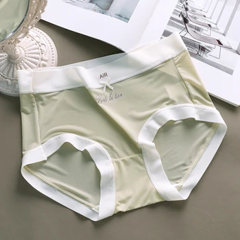 Mulheres Laço da roupa interior de Verão Sexy Calcinha Transparente Conforto Resumos de Moda de Alta Qualidade Meados Cintura Perfeita Cuecas 2023