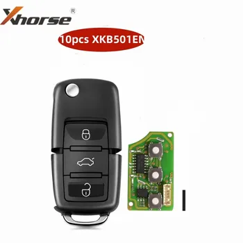 10PCS Xhorse Universal VVDI fio controle remoto XKB501E Chave do Carro não transpponder chip para VVDI Mini Chave de Ferramenta VVDI2