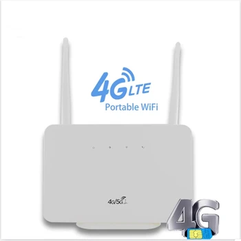 Desbloquear 300Mbps Cat4 Casa Wifi Wireless Router 4G+ LTE CPE Com Slot para Cartão Sim Antenas Externas Repetidor
