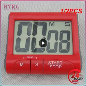 1/2PCS Portátil Digital Temporizador Relógio Grande Tela de LCD de Alarme para a Cozinha para Cozinhar Cozinha Temporizador Cronómetro