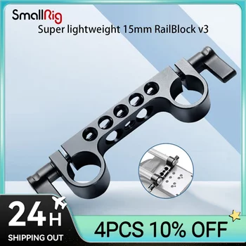 SmallRig peso Super Leve 15mm Railblock com 1/4