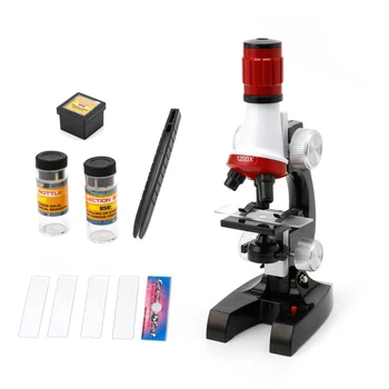 67JE Realista Microscópio para Jogar Brinquedo Ferramenta Científica para o Criativo da Manh