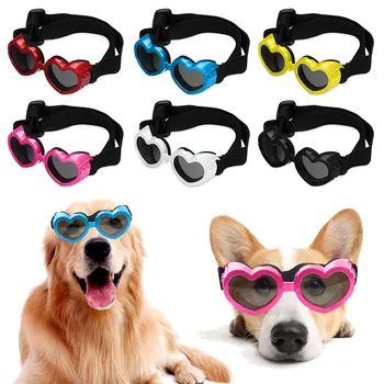 Cão de pequeno porte Decorações de Natal Óculos de sol UV Óculos de Proteção óculos de Proteção com Alça Ajustável, Impermeável animal de Estimação Sungla