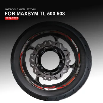 Para Maxsym TL500 TL508 2020-2023 Moto Roda Vinheta de Rim Decalques Scooter Faixa de Fita Impermeável Accessiries