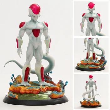Dragon Ball Frieza branco Substituível Cabeça e as Mãos do Modelo Figura Estátua Decoração Artesanato Ornamento 29cm