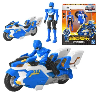 Novo Mini Força V Rangers Transformando Moto Brinquedos com luzes e sons, Figura de Ação Mini Força X Moto de Brinquedo