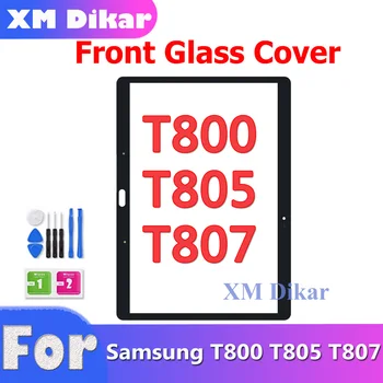 Não Toque Frente do Digitador do Painel de Vidro Para Samsung Galaxy Tab S T800 T805 SM-T800 SM-T805 Frente Externa Substituição de Vidro +Ferramentas