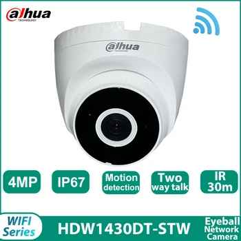 Dahua IPC-HDW1430DT-STW 4MP IR30M IP67 Fixo focal em Dois sentidos do Apoio de falar globo Ocular Mini Câmera Inteligente H. 265 wi-fi câmera de vigilância