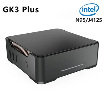 GK3V Plus Intel Alder Lago N95 Intel J4125 MINI PC Windows 11 Pro DDR4 8GB 256GB SSD WIFI5 LAN BT4.2 VGA MINI PC Computador Gamer
