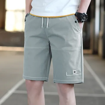 2023 Verão Novas Chegadas de Cor Sólida Reta Bolso do Shorts Streetwear Masculino Curto coreano Causal Moda Biker Shorts para os Homens