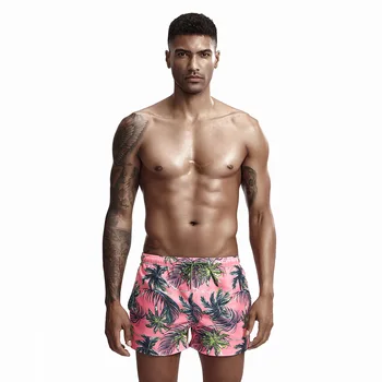 SEOBEAM cor-de-Rosa dos Homens de moda praia Moda Verão de Coco Calções de Praia