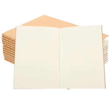 12PCS A6 Kraft Cadernos de Papel Kraft Cadernos de Capa em Branco Kraft Jornais para os Alunos em Casa de material de Escritório （ 140X100MM ）