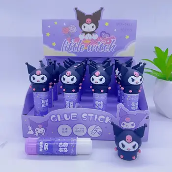 16 Peças De Sanrio Sólido Cola Hello Kitty Kuromi Filhos Manual DO Diy Cola em bastão Cartoon Cola em bastão para Crianças de Presente