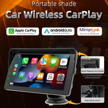 Universal Portátil sem Fio Apple CarPlay Android Auto 7inch Carro Rádio FM de Vídeo Multimídia PlayerTouch Tela Para BMW, VW, KIA