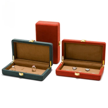 Criativa jóias da caixa do anel pulseira pingente caixa de armazenamento portátil bloqueio da caixa de jóias da caixa de presente