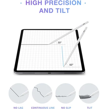 Caneta Stylus Para a Apple Lápis 2 Em 1 Para iPad Ar Pro Mini Acessórios Bluetooth Magnético de Carregamento Caneta Lápis