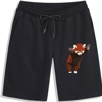 Homens shorts Vermelho de Urso Panda Animado. Panda vermelho Homens Shorts Impresso Shorts masculinos