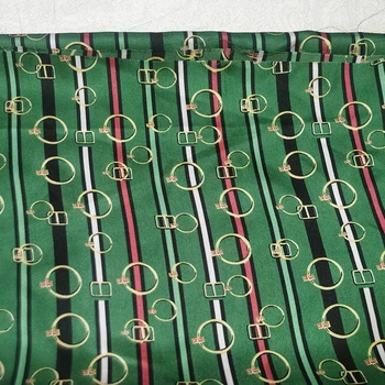 Anel verde Estilo de Tecido de Cetim De Pijama, Camisa de Vestuário Traje de Estofamento Mobiliário Cortina de DIY Roupas de Material POR Metro