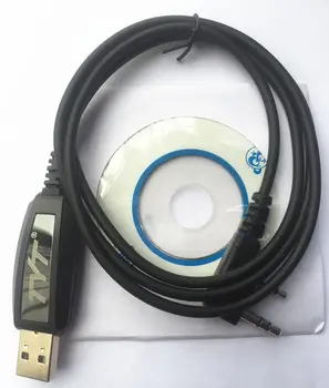 USB Cabo de Programação, com CD de software para Digital DMR Duas Vias de Rádio TYT MD-380 & MD-390 MD-UV380 MD-UV390