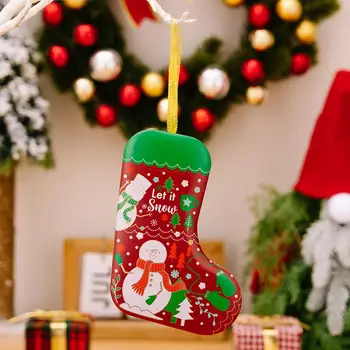 Doces de natal Caixa de festas Tratar Recipientes de Estocagem de Boneco de neve em forma de Caixas dos Doces de Natal com bolas para os Cookies