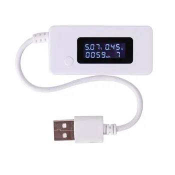 LCD USB do Carregador Capacidade Atual Testador de Medidor Para o Telefone do Banco do Poder