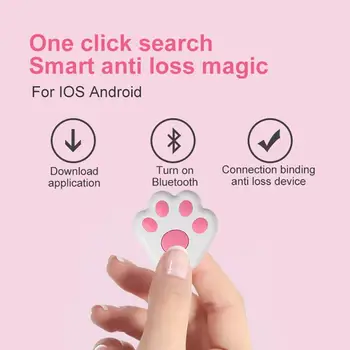 Sem fio Pet Smart Tracer GPS Anti Perdido Chaveiro Cão Gato Localizador de Crianças de Alarme Tag Finder Chave de Colarinho Tracker Acessórios