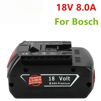 100%Original18V 8ah Recarregável de Iões de Lítio de Bateria para Bosch 18V 6.0 UM Backup de Bateria de Portátil de Substituição BAT609