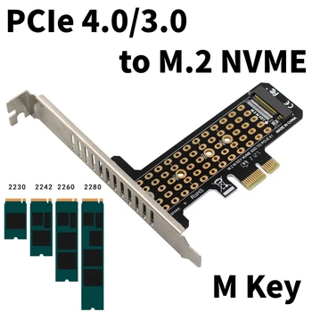 M. 2 NVME B&M Chave Para PCIe 4.0/3.0 X1 x1 X4 x8 x16 interface Adaptador de Cartão PC placa-Mãe Para 2230 2242 2280 2260 disco rígido SSD