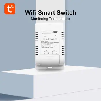 Tuya wi-Fi Smart Interruptor de Temperatura 16A 3000W de Monitoramento de Temperatura RF433 Inteligente Termostato Funciona Com Alexa Inicial do Google